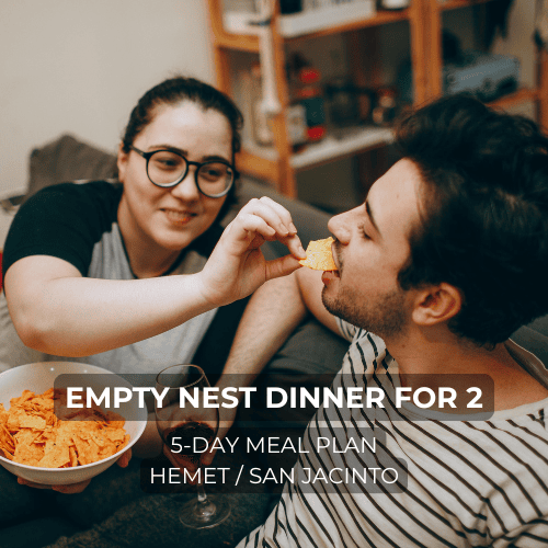Empty Nest Dinner for 2: 5 Hot Dinners Monday through Friday