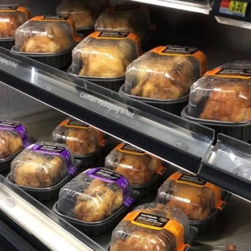 Rotisserie chicken: Buy one already cooked from Walmart or Stater Bros. and turn it into several different dinners.